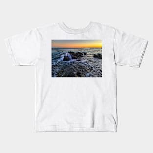 Sunset Waves and the Ocean Kids T-Shirt